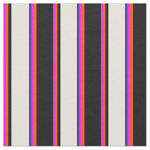 Fuchsien, Rot, Schwarz, Beige und Midnight Blue Li Stoff
