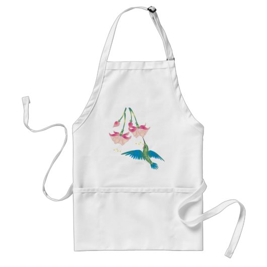 FUCHSIEN u. KOLIBRI durch SHARON SHARPE Schürze (Vorne)