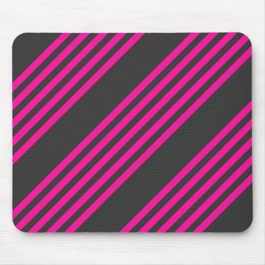 Fuchsien und Holzkohle, fünf Streifen Muster Mousepad (Vorne)