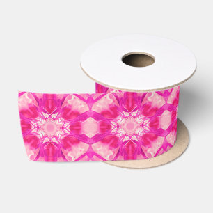 Fuchsien und pastellrosa Gefärbte Krawatte Muster Satinband