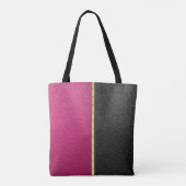 Fuchsien und Schwarz mit Gold Tasche (Rückseite)