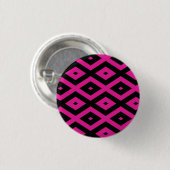 Fuchsien und schwarzer Diamant Button (Vorne & Hinten)
