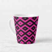 Fuchsien und schwarzer Diamant Milchtasse (Linke Ecke)