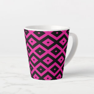 Fuchsien und schwarzer Diamant Milchtasse