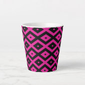 Fuchsien und schwarzer Diamant Milchtasse (Vorderseite)