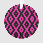Fuchsien und schwarzer Diamant Ornament (Vorderseite)