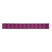 Fuchsien und schwarzer Diamant Satinband (Vorderseite)