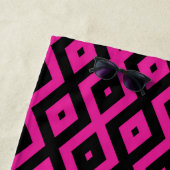 Fuchsien und schwarzer Diamant Strandtuch (Beispiel)