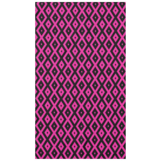 Fuchsien und schwarzer Diamant Tischdecke (Vorderseite)