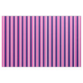 Fuchsien und weiße fünf Streifen mit blauem Muster Stoff (Yard (91,4 cm))