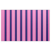Fuchsien und weiße fünf Streifen mit blauem Muster Stoff (Fat Quarter (45,7 x 55,9 cm))