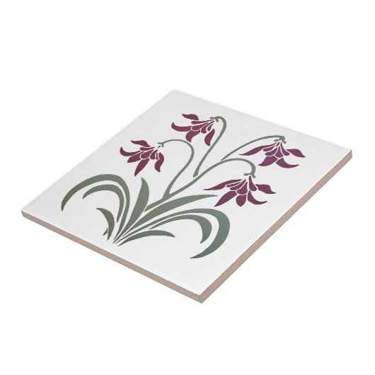 fuchsienartige Blume Fliese (Seite)