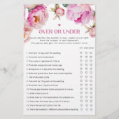 Fuchsienblätter über oder unter Brautparty (Vorderseite)