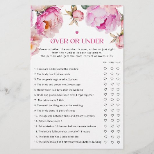 Fuchsienblätter über oder unter Brautparty (Vorderseite)