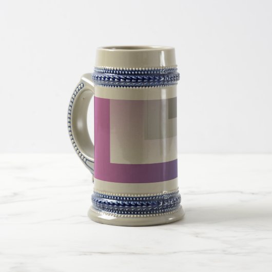 Fuchsienblau grau bierglas (Vorderseite Links)