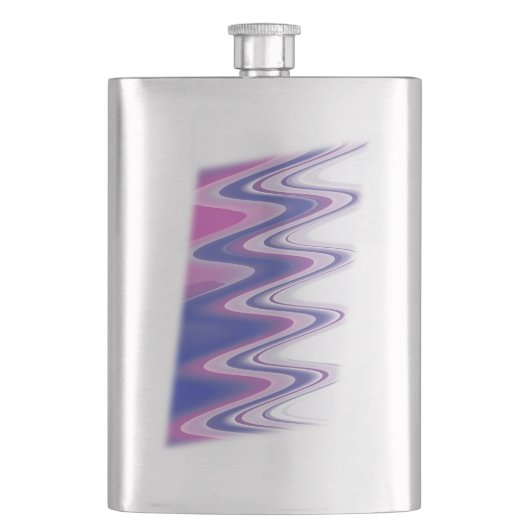 Fuchsienblau grau flachmann (Vorderseite)