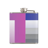 Fuchsienblau grau flachmann (Rückseite)