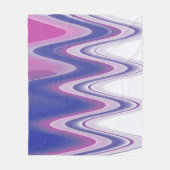 Fuchsienblau grau fleecedecke (Vorderseite)