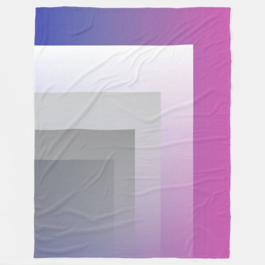 Fuchsienblau grau fleecedecke (Vorderseite)