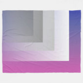 Fuchsienblau grau fleecedecke (Vorderseite (Horizontal))