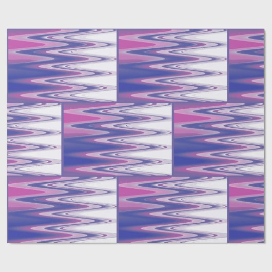 Fuchsienblau grau geschenkpapier (Flach)