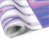 Fuchsienblau grau geschenkpapier (Rolleneckpunkt)