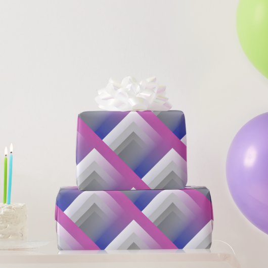 Fuchsienblau grau geschenkpapier (Partygeschenke)