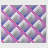 Fuchsienblau grau geschenkpapier (Flach)