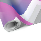 Fuchsienblau grau geschenkpapier (Rolleneckpunkt)