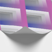 Fuchsienblau grau geschenkpapier (Ecke)