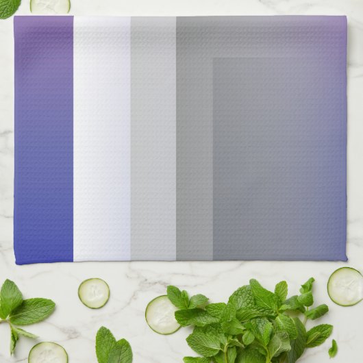 Fuchsienblau grau geschirrtuch (Gefaltet)