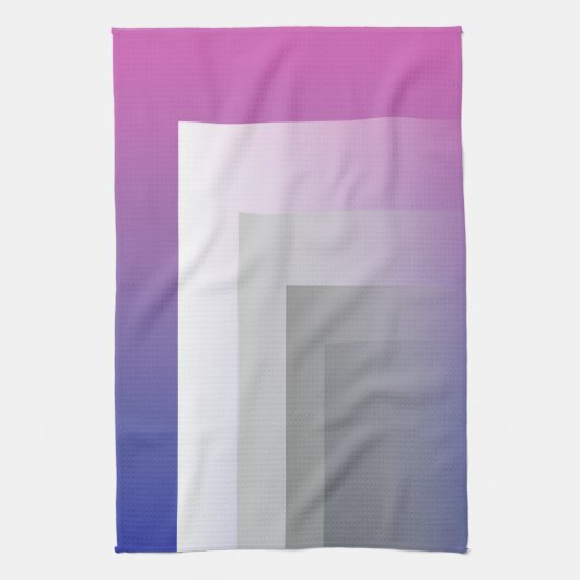 Fuchsienblau grau geschirrtuch (Vertikal)