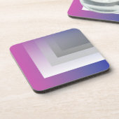 Fuchsienblau grau getränkeuntersetzer (Linke Seite)