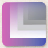 Fuchsienblau grau getränkeuntersetzer (Vorderseite)