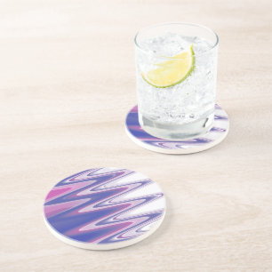 Fuchsienblau grau getränkeuntersetzer