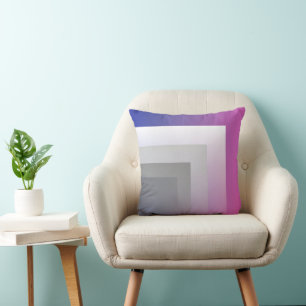 Fuchsienblau grau kissen