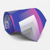 Fuchsienblau grau krawatte (Gerollt)