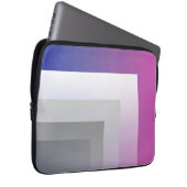 Fuchsienblau grau laptopschutzhülle (Vorne Rechts)