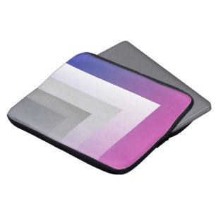 Fuchsienblau grau laptopschutzhülle