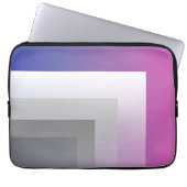 Fuchsienblau grau laptopschutzhülle (Vorderseite)