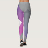 Fuchsienblau grau leggings (Rückseite)