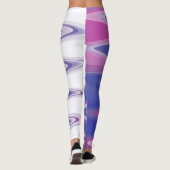 Fuchsienblau grau leggings (Rückseite)