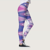 Fuchsienblau grau leggings (Rechts)