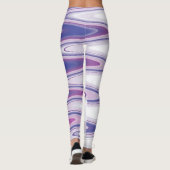 Fuchsienblau grau leggings (Rückseite)