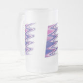 Fuchsienblau grau mattglas bierglas (Vorderseite Links)