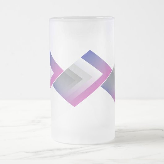 Fuchsienblau grau mattglas bierglas (Mittel)