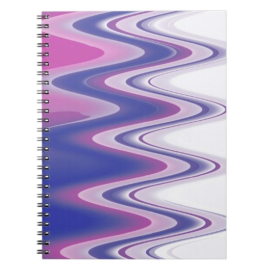 Fuchsienblau grau notizblock (Vorderseite)