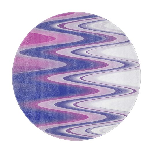 Fuchsienblau grau schneidebrett (Vorderseite)