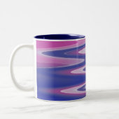 Fuchsienblau grau zweifarbige tasse (Links)