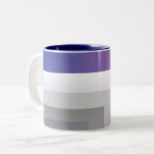 Fuchsienblau grau zweifarbige tasse (Vorderseite Links)